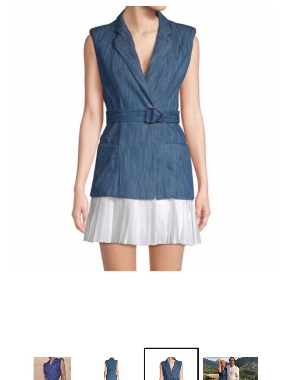 Alexis Navy and White dress